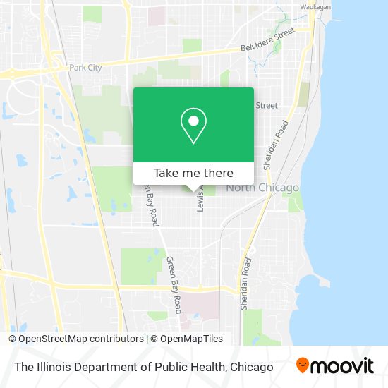 Mapa de The Illinois Department of Public Health