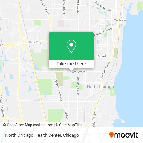North Chicago Health Center map