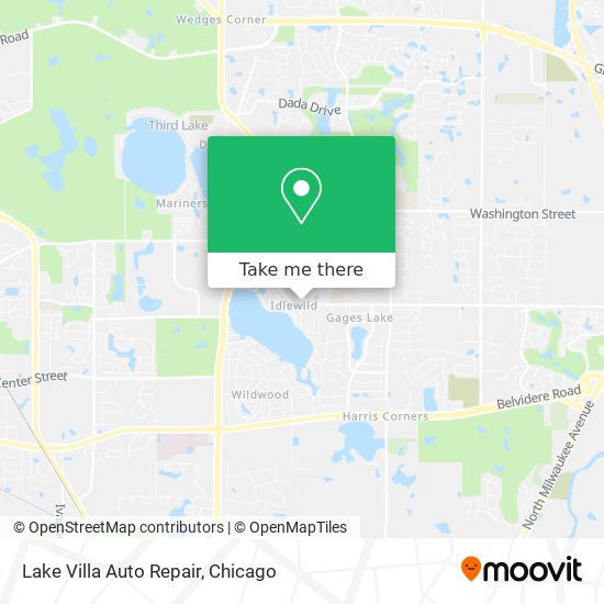 Mapa de Lake Villa Auto Repair