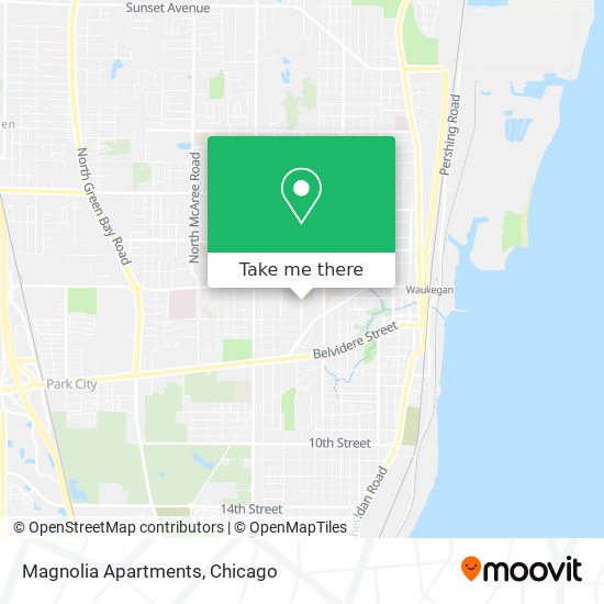 Mapa de Magnolia Apartments