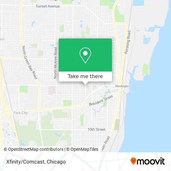 Mapa de Xfinity/Comcast