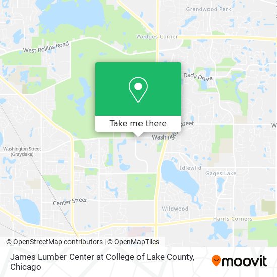 Mapa de James Lumber Center at College of Lake County