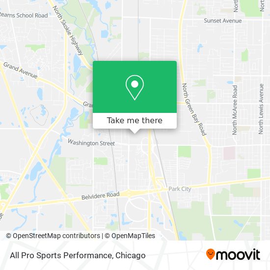 All Pro Sports Performance map