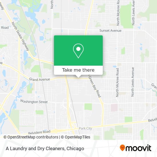 A Laundry and Dry Cleaners map