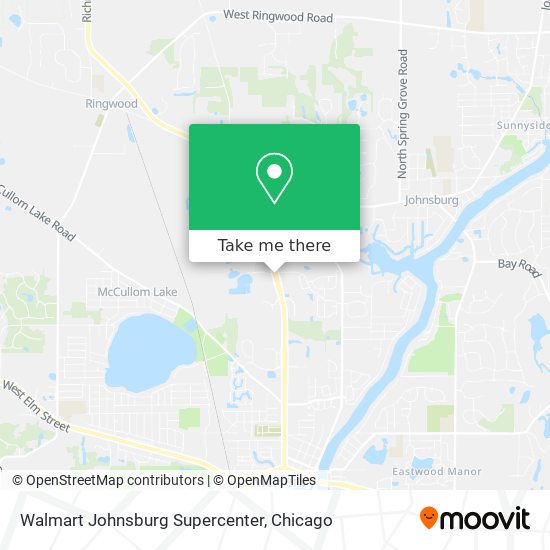 Walmart Johnsburg Supercenter map
