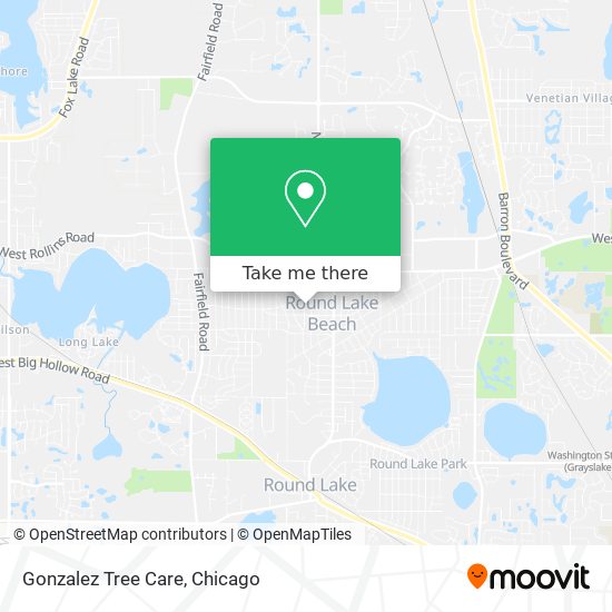 Gonzalez Tree Care map