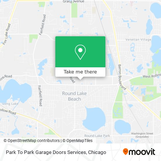 Park To Park Garage Doors Services map