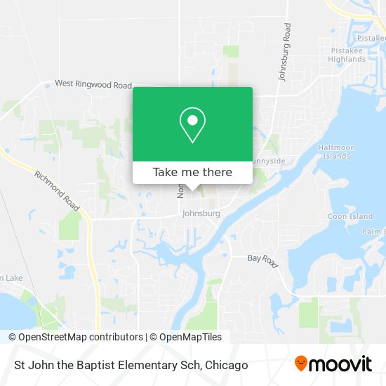 St John the Baptist Elementary Sch map