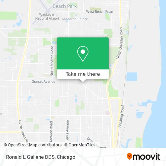 Ronald L Galiene DDS map