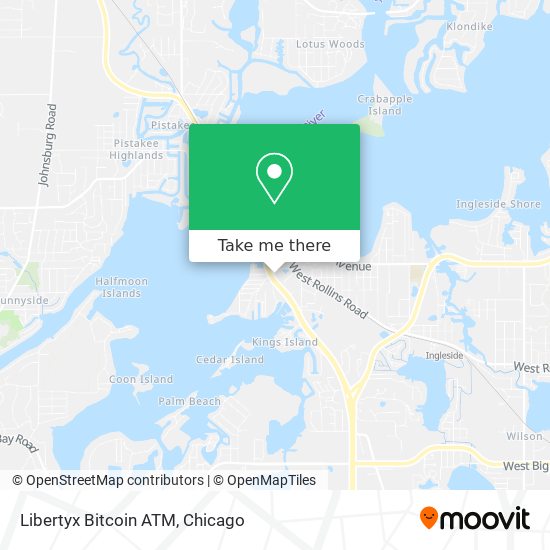 Mapa de Libertyx Bitcoin ATM