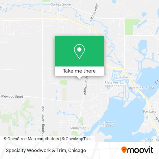 Specialty Woodwork & Trim map