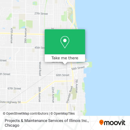 Projects & Maintenance Services of Illinois Inc. map