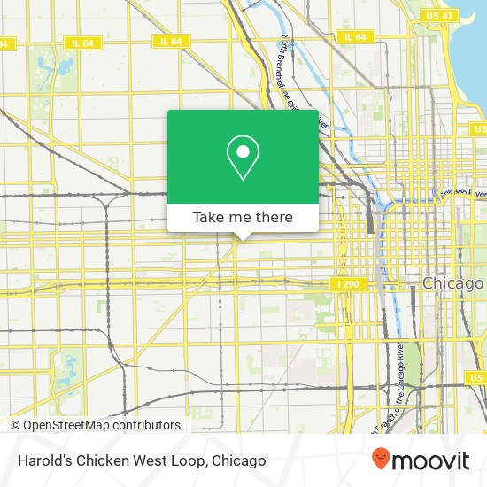 Harold's Chicken West Loop map