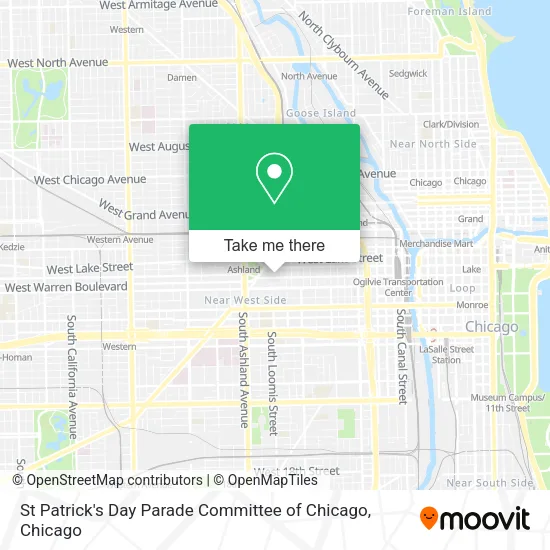 Mapa de St Patrick's Day Parade Committee of Chicago