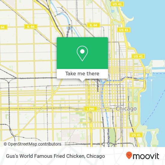 Mapa de Gus's World Famous Fried Chicken