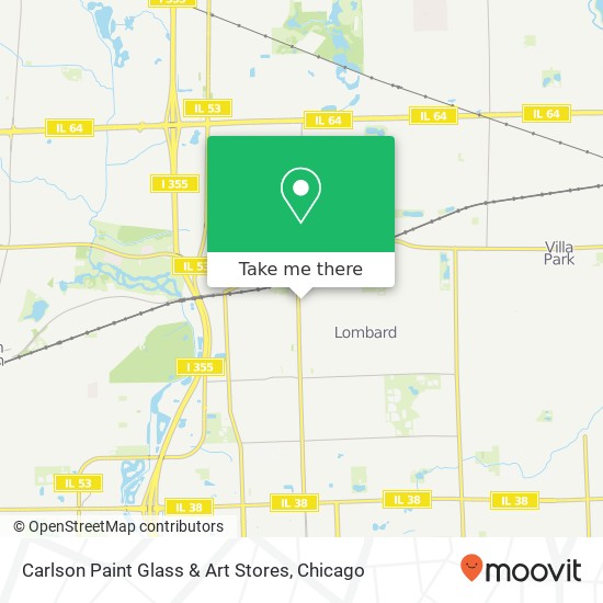 Mapa de Carlson Paint Glass & Art Stores