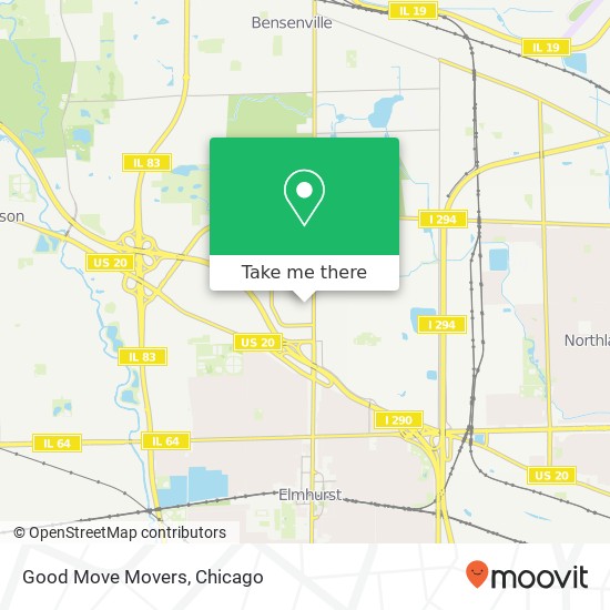 Mapa de Good Move Movers