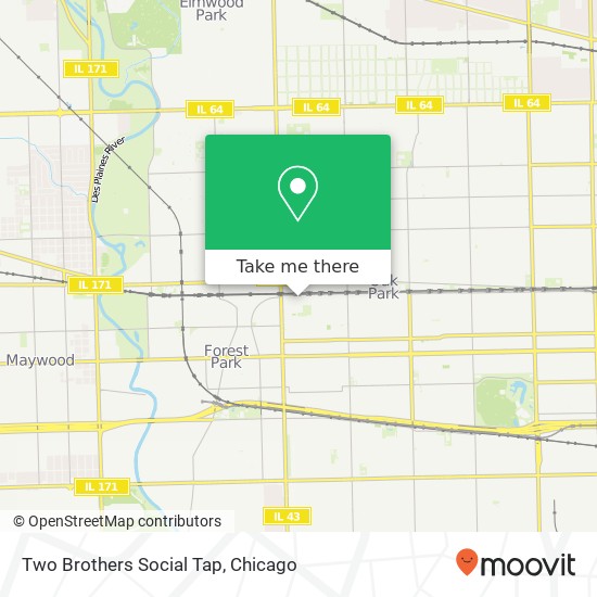 Mapa de Two Brothers Social Tap