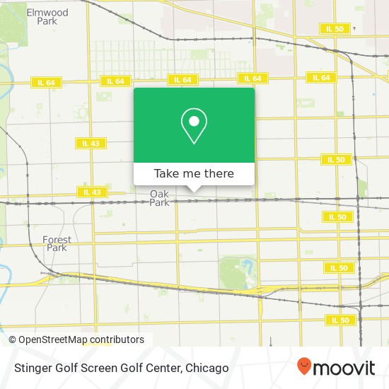 Stinger Golf Screen Golf Center map