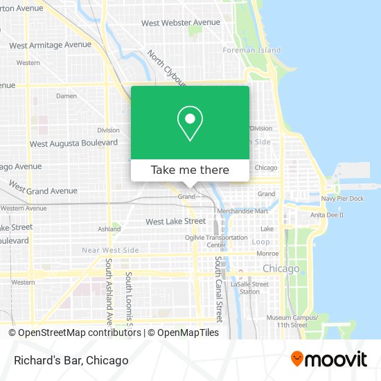 How to get to Richard's Bar in Chicago by Bus, Chicago 'L' or Train?