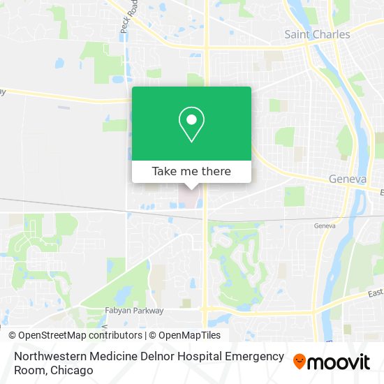 Mapa de Northwestern Medicine Delnor Hospital Emergency Room