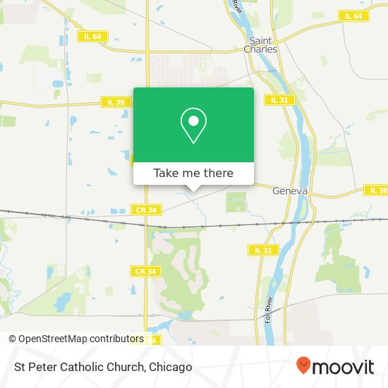 St Peter Catholic Church map