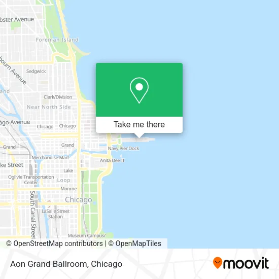 Aon Grand Ballroom map