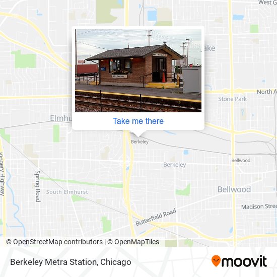 Mapa de Berkeley Metra Station