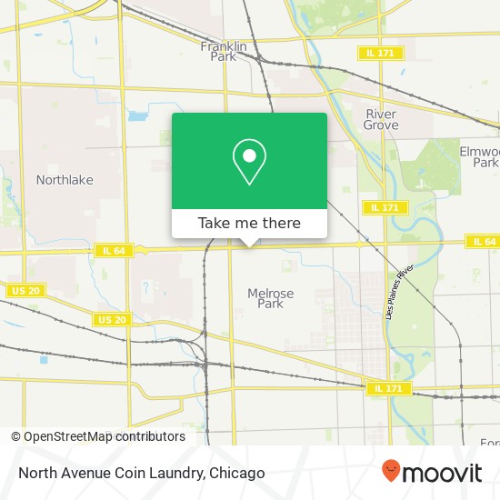 North Avenue Coin Laundry map