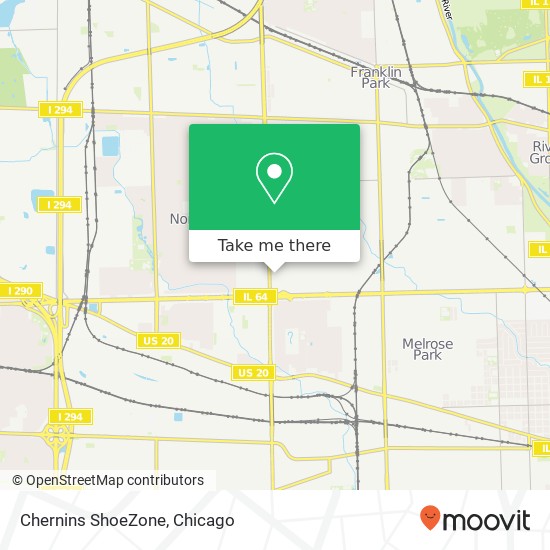 Chernins ShoeZone map