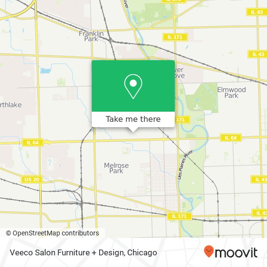 Veeco Salon Furniture + Design map