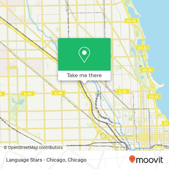 Mapa de Language Stars - Chicago