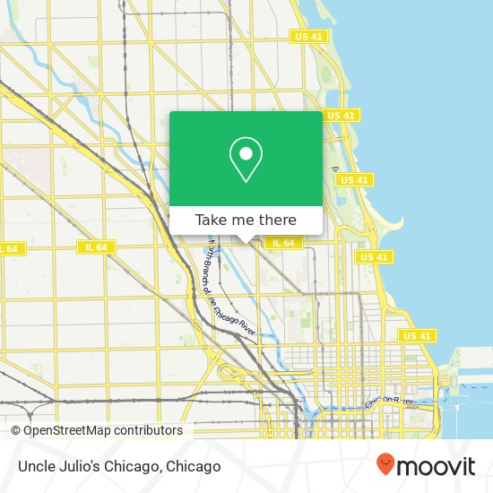 Uncle Julio's Chicago map