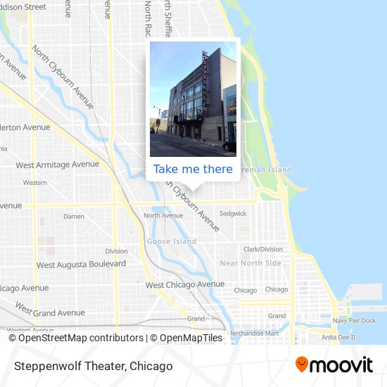 Mapa de Steppenwolf Theater