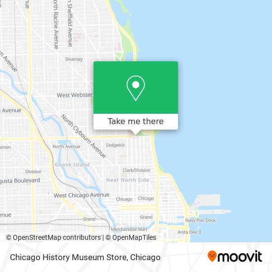 Chicago History Museum Store map