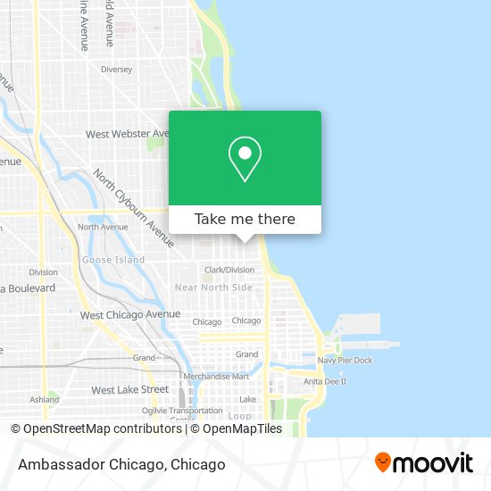 Mapa de Ambassador Chicago