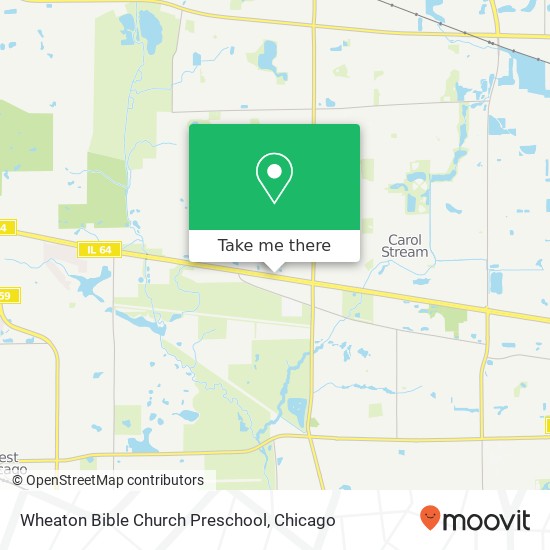 Mapa de Wheaton Bible Church Preschool