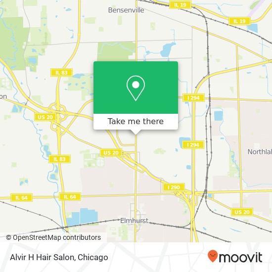 Mapa de Alvir H Hair Salon
