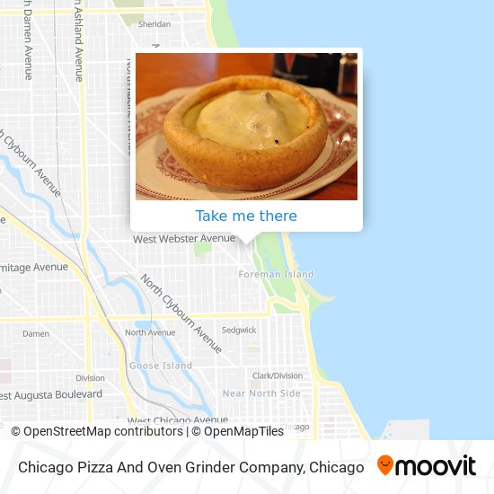 Mapa de Chicago Pizza And Oven Grinder Company