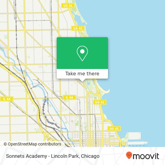 Mapa de Sonnets Academy - Lincoln Park