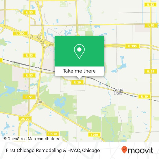 Mapa de First Chicago Remodeling & HVAC