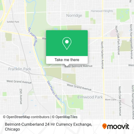 Mapa de Belmont-Cumberland 24 Hr Currency Exchange