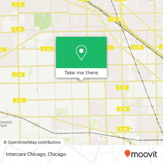 Intercare Chicago map