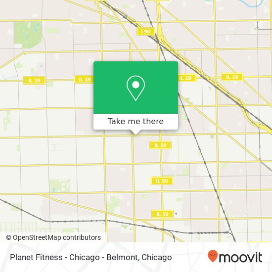 Planet Fitness - Chicago - Belmont map