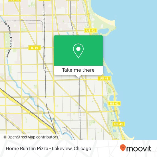 Mapa de Home Run Inn Pizza -  Lakeview