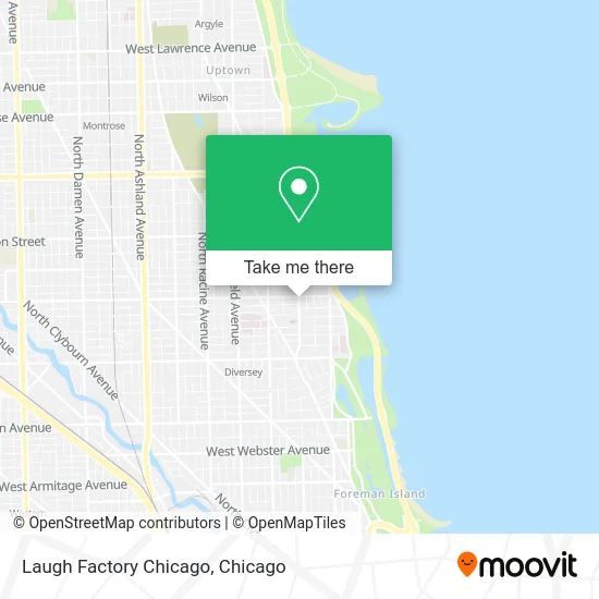 Laugh Factory Chicago map