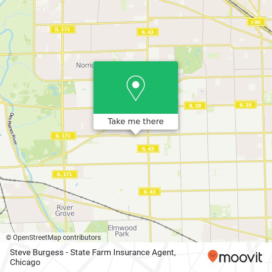 Mapa de Steve Burgess - State Farm Insurance Agent