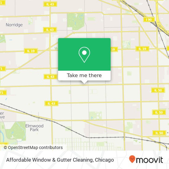 Affordable Window & Gutter Cleaning map
