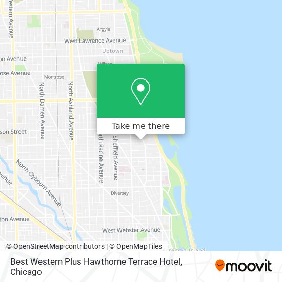 Best Western Plus Hawthorne Terrace Hotel map