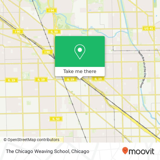 The Chicago Weaving School map